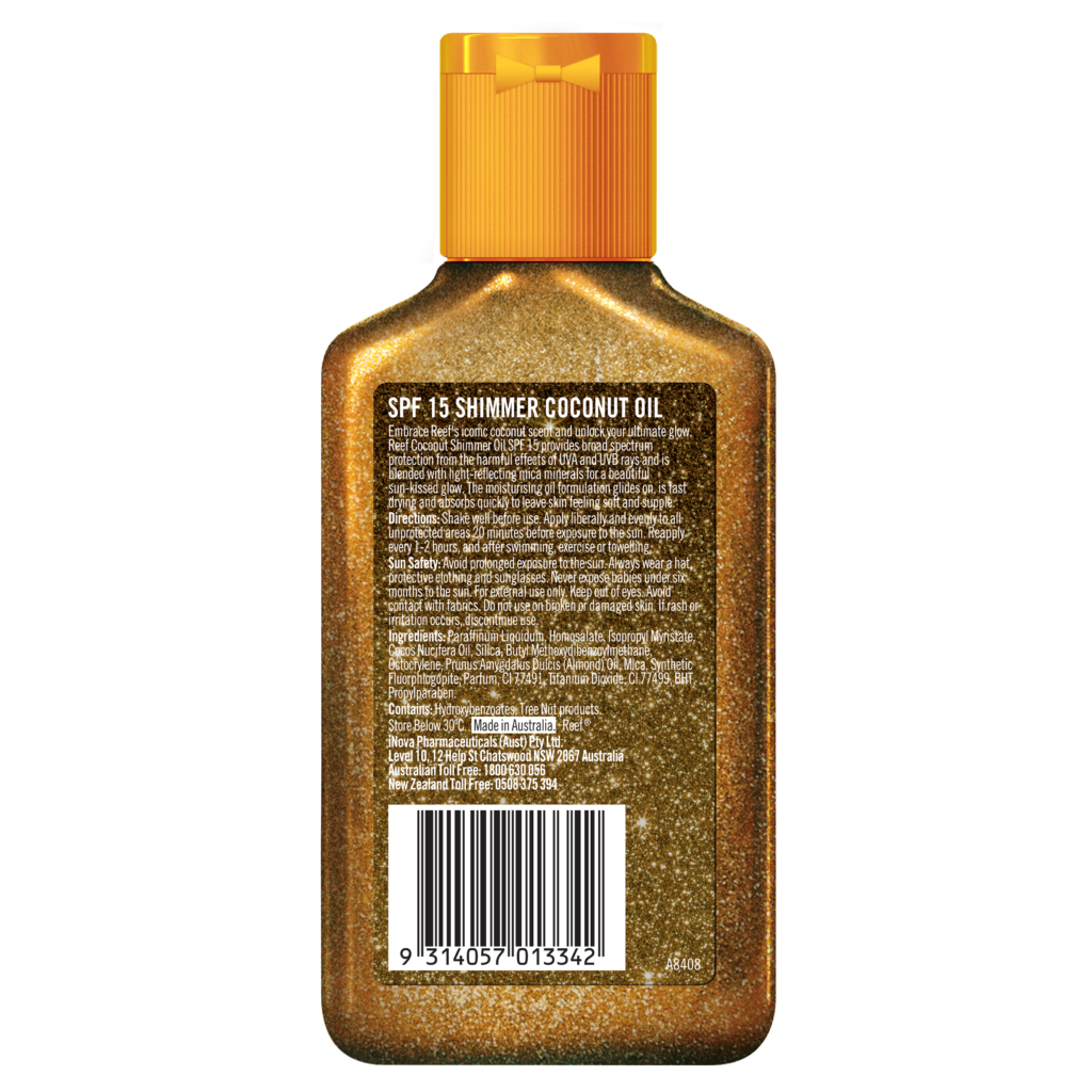 Reef Shimmer Sunscreen Coconut Oil SPF 15 125mL